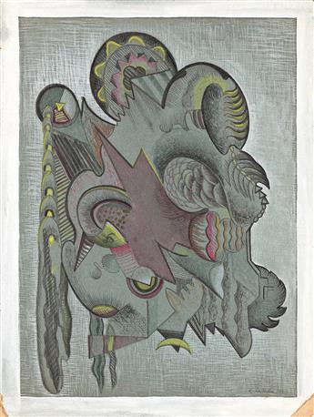 ANTHONY LAPAGLIA (1897 - 1993, AMERICAN) Group of 4 untitled drawings.